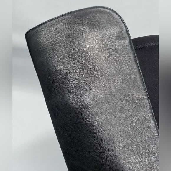 Stuart Weitzman 5050 Over-The-Knee Leather Combat Boots size 4.5 - Picture 13 of 16